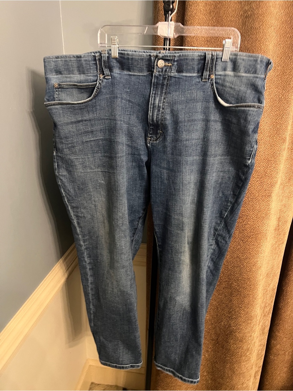 Lee Men's Medium Blue Straight Jeans 46 X 29